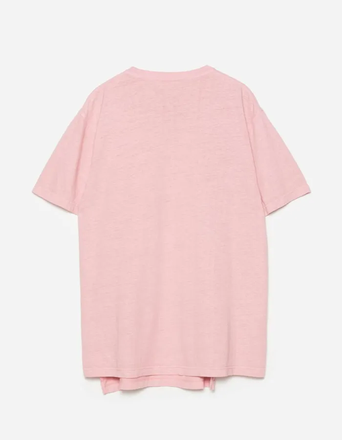 Maharishi Short Sleeve TShirts 6000 Monk Organic Hemp TShirt Pink 8211 Men