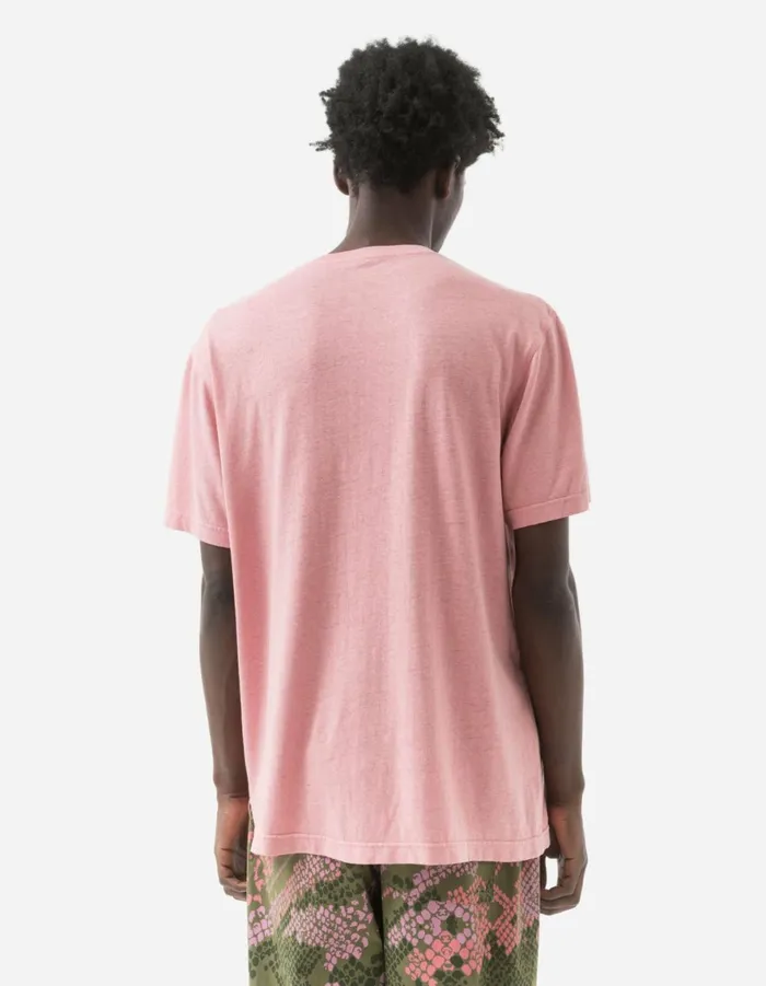 Maharishi Short Sleeve TShirts 6000 Monk Organic Hemp TShirt Pink 8211 Men