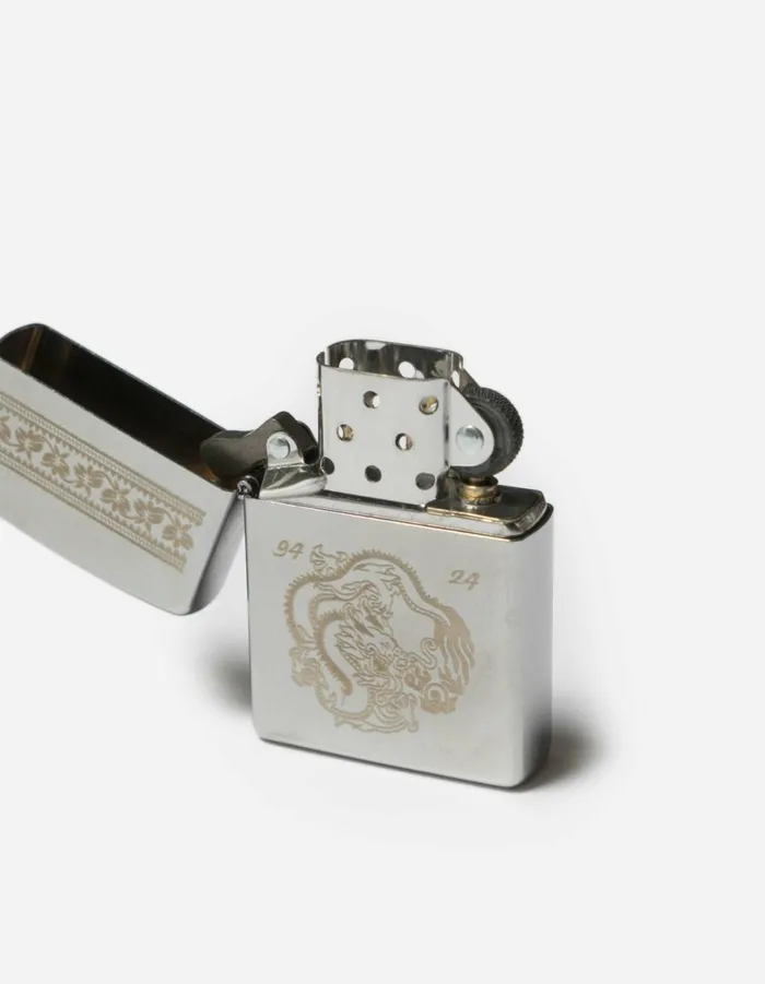 Maharishi Watches and Jewellery 1376 Thar Dragon Engraved Zippo Lighter 8211 Men