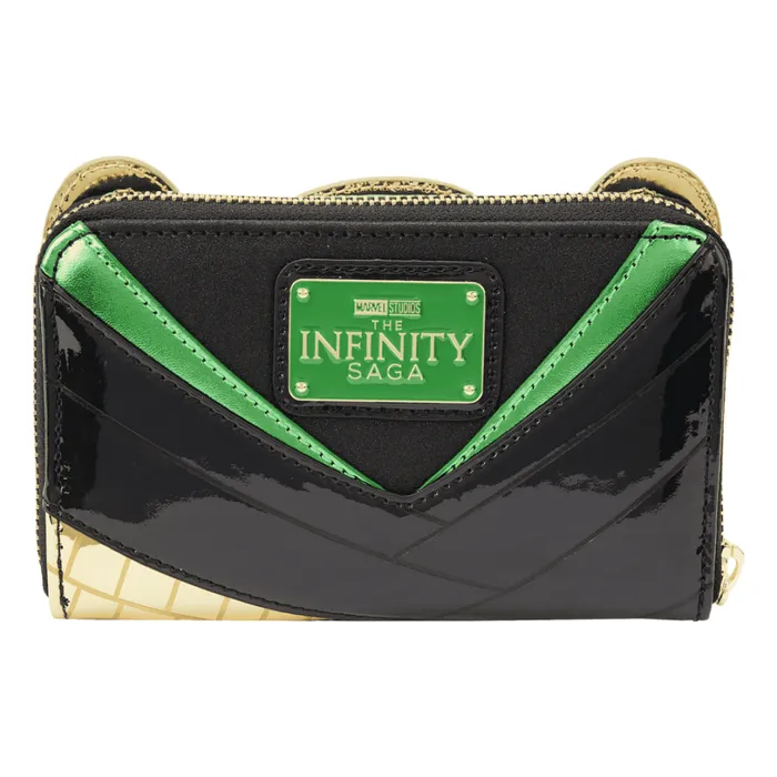 Marvel Metallic Loki Cosplay Zip Around Wallet Unisex Loungefly Bags and Wallets Marvel Metallic Loki Cosplay Zip Around Wallet Unisex Loungefly Bags and Wallets