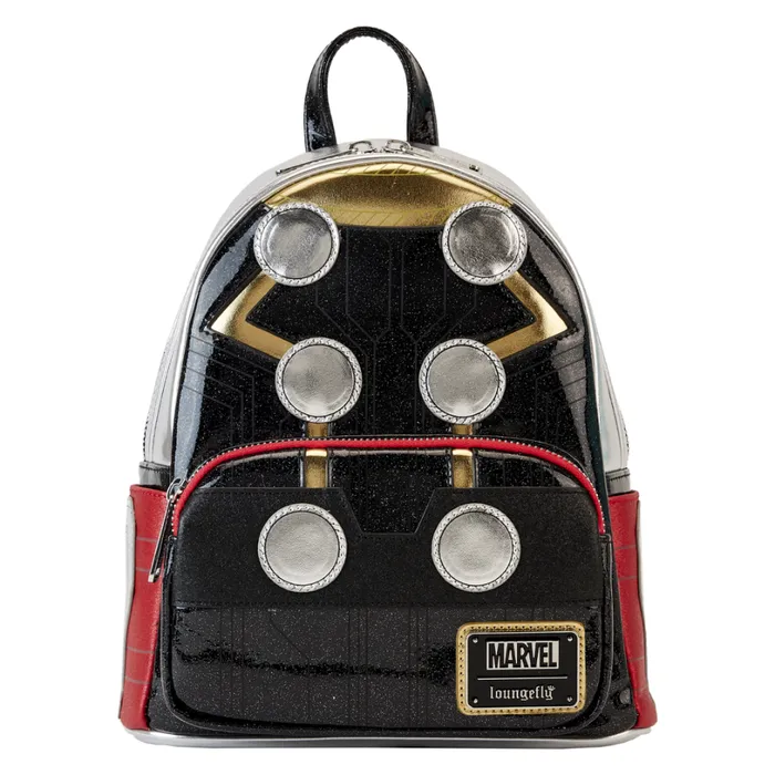 Marvel Metallic Thor Cosplay Mini Backpack Unisex Loungefly Backpacks