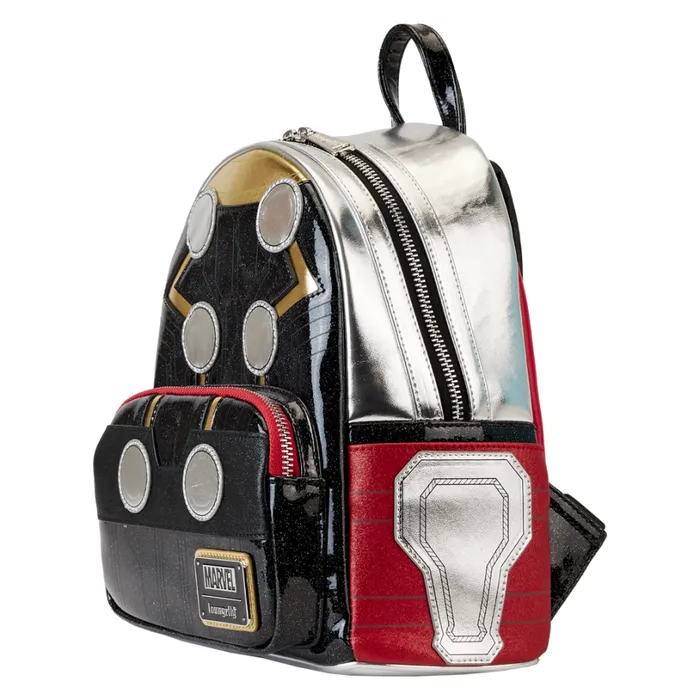 Marvel Metallic Thor Cosplay Mini Backpack Unisex Loungefly Backpacks Marvel Metallic Thor Cosplay Mini Backpack Unisex Loungefly Backpacks
