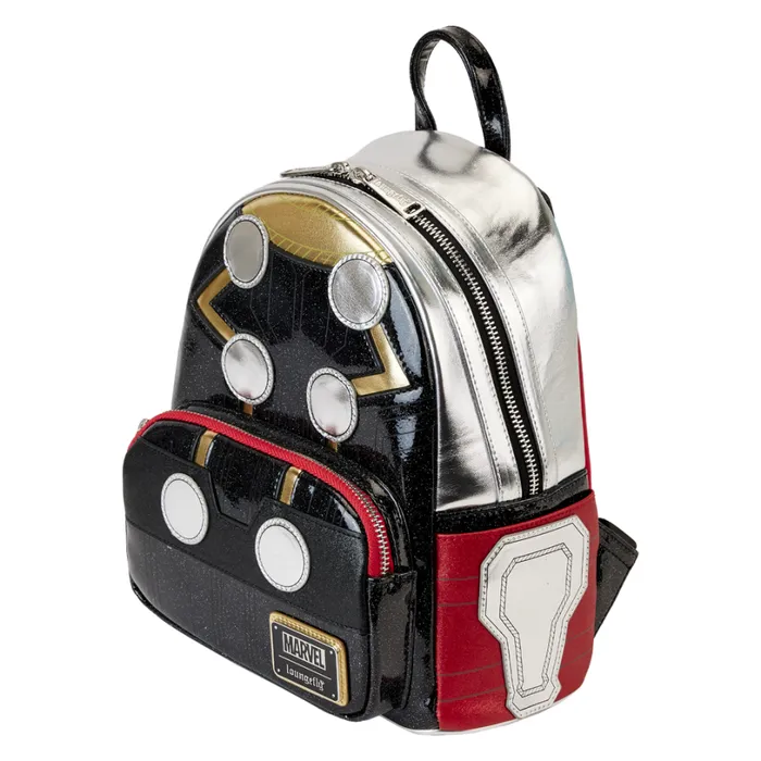 Marvel Metallic Thor Cosplay Mini Backpack Unisex Loungefly Backpacks Marvel Metallic Thor Cosplay Mini Backpack Unisex Loungefly Backpacks
