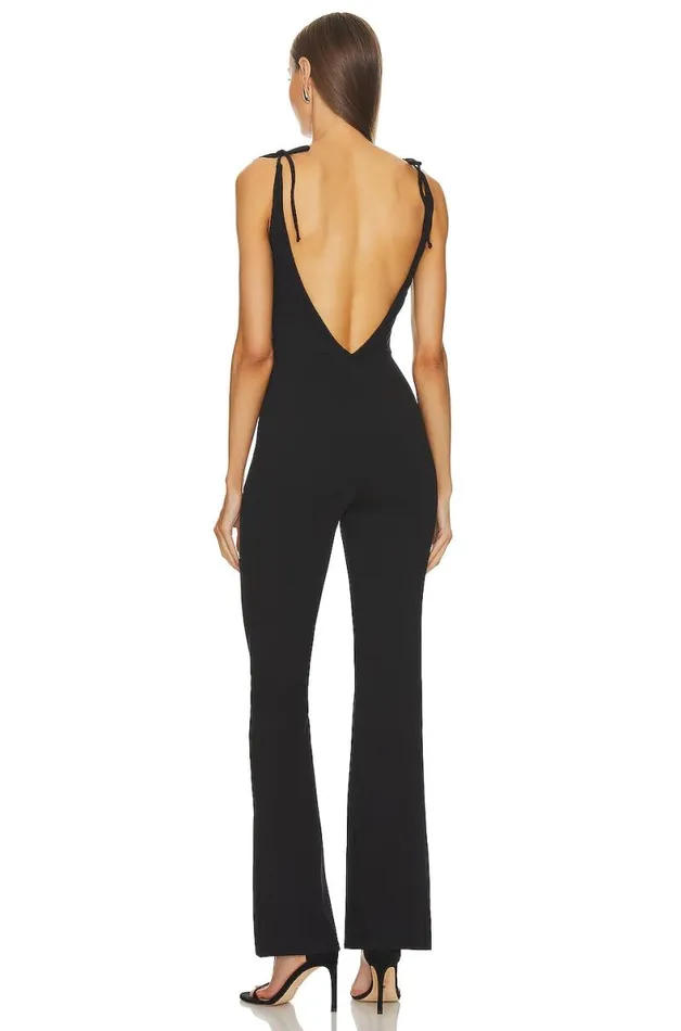 Matilda Jumpsuit Black Women Lovers and Friends Jumpsuits