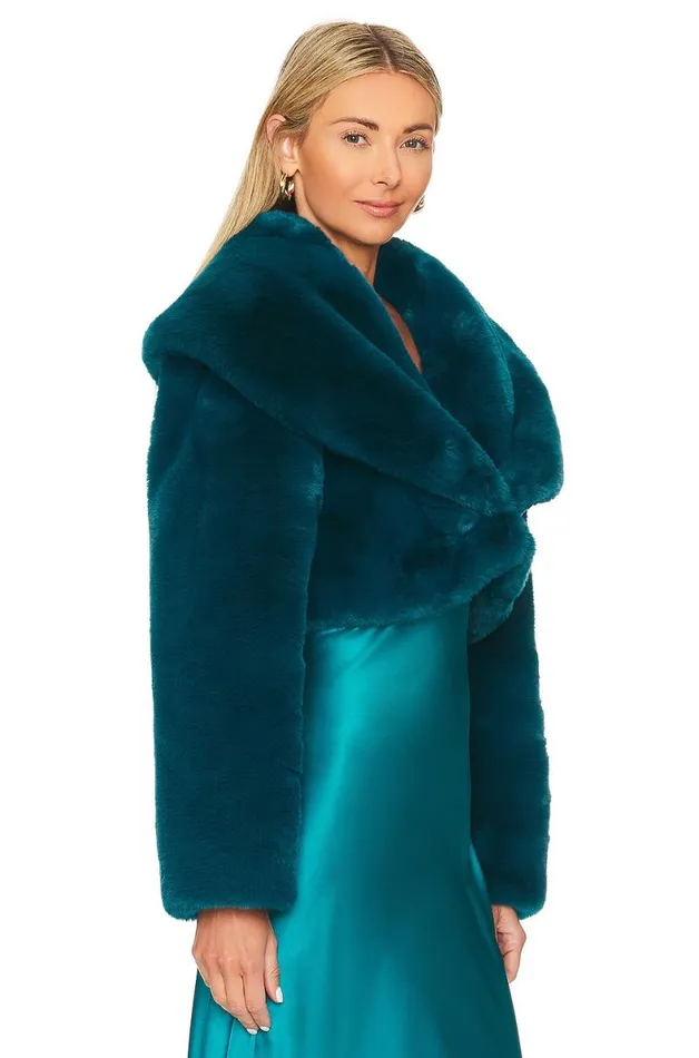 Mayfair Cropped Jacket Dark Teal Women Lovers and Friends Jackets and Coats