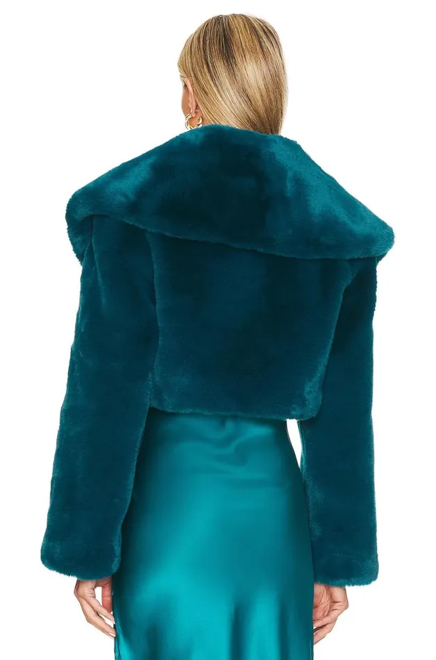 Mayfair Cropped Jacket Dark Teal Women Lovers and Friends Jackets and Coats