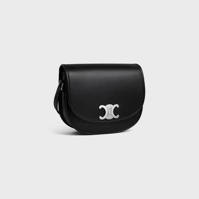 Medium Besace Triomphe In Supple Natural Calfskin Black Men CELINE SHOULDER CARRY BAGS Medium Besace Triomphe In Supple Natural Calfskin Black Men CELINE SHOULDER CARRY BAGS