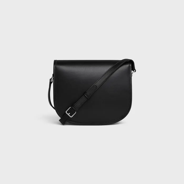 Medium Besace Triomphe In Supple Natural Calfskin Black Men CELINE SHOULDER CARRY BAGS Medium Besace Triomphe In Supple Natural Calfskin Black Men CELINE SHOULDER CARRY BAGS