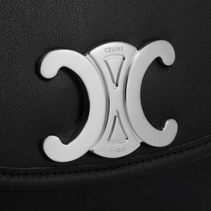 Medium Besace Triomphe In Supple Natural Calfskin Black Men CELINE SHOULDER CARRY BAGS Medium Besace Triomphe In Supple Natural Calfskin Black Men CELINE SHOULDER CARRY BAGS