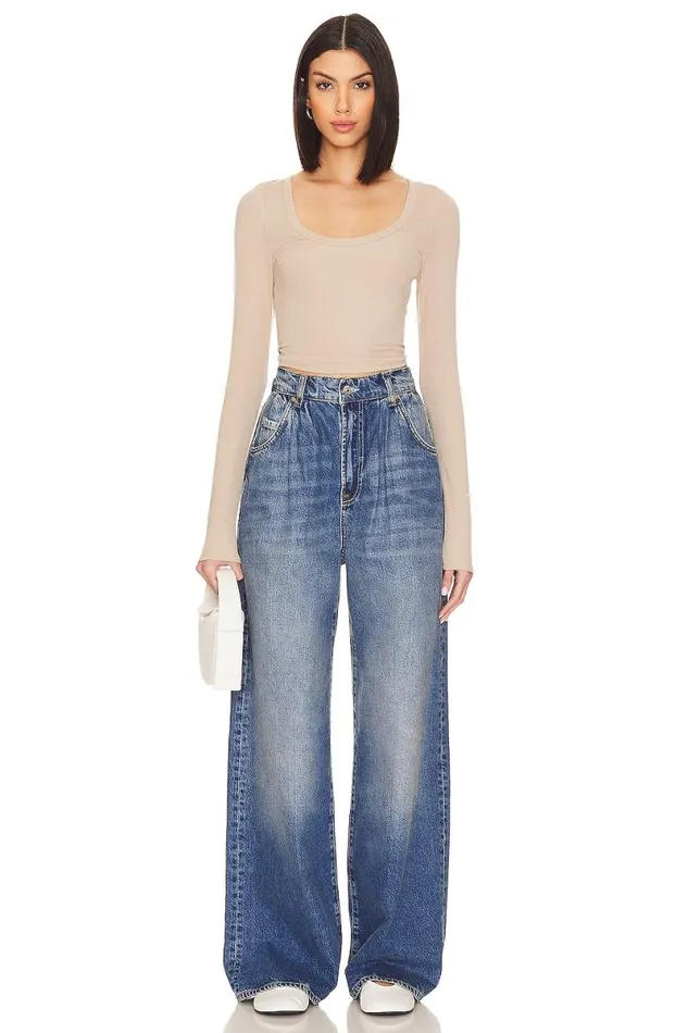 Megan Cropped Tee Stone Women Lovers and Friends Tops
