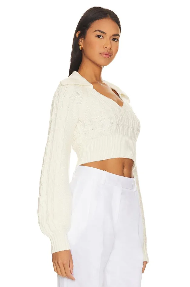 Mel Cable Knit Sweater Ivory Women Lovers and Friends Sweaters and Knits
