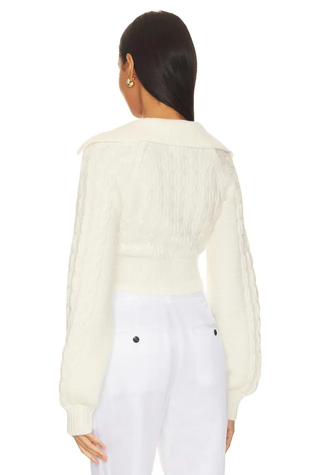 Mel Cable Knit Sweater Ivory Women Lovers and Friends Sweaters and Knits