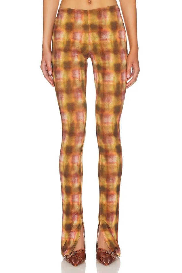 Mel Pant Brown Plaid Women Lovers and Friends Pants