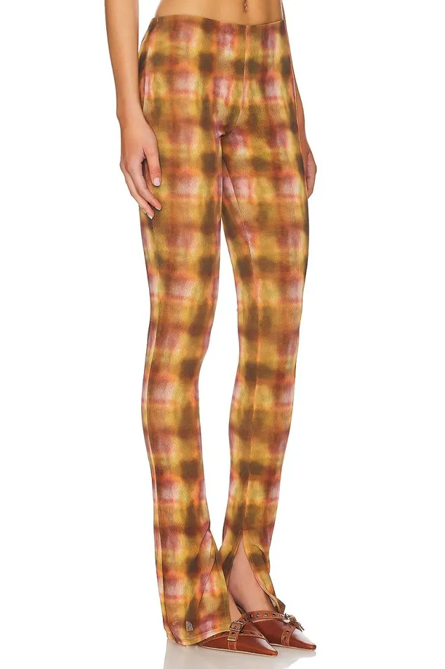 Mel Pant Brown Plaid Women Lovers and Friends Pants