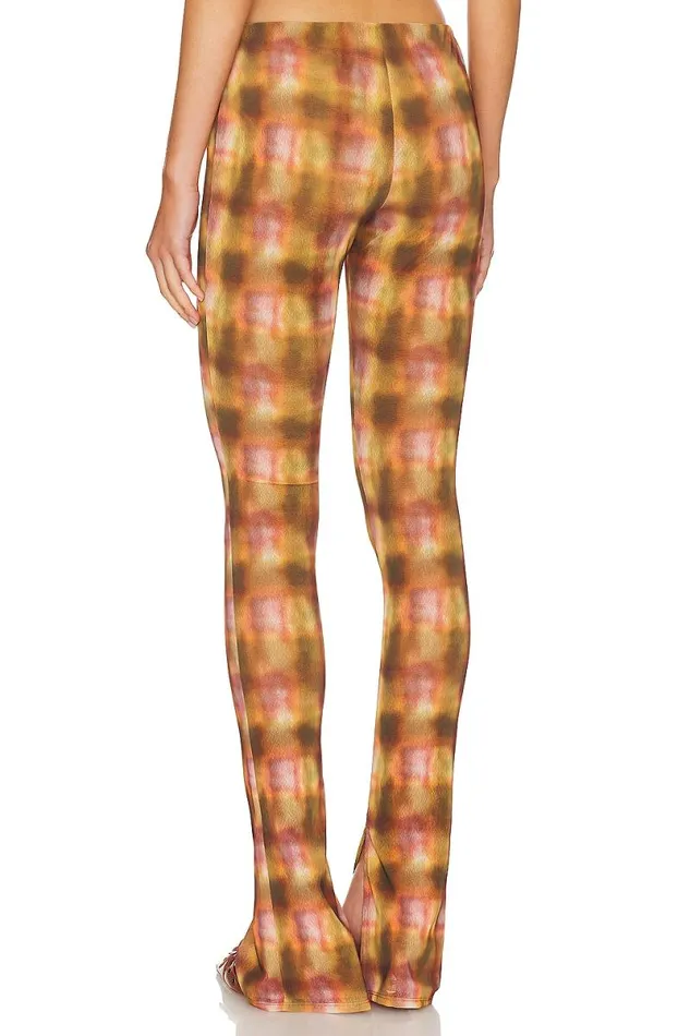 Mel Pant Brown Plaid Women Lovers and Friends Pants