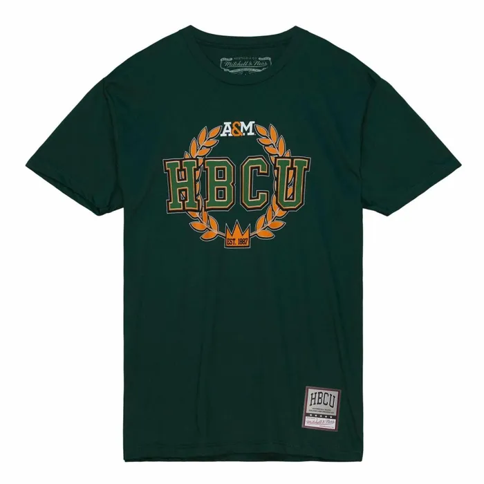 Men039s Collegiate Mitchell and Ness HBCU Wreath Tee Florida AandM University