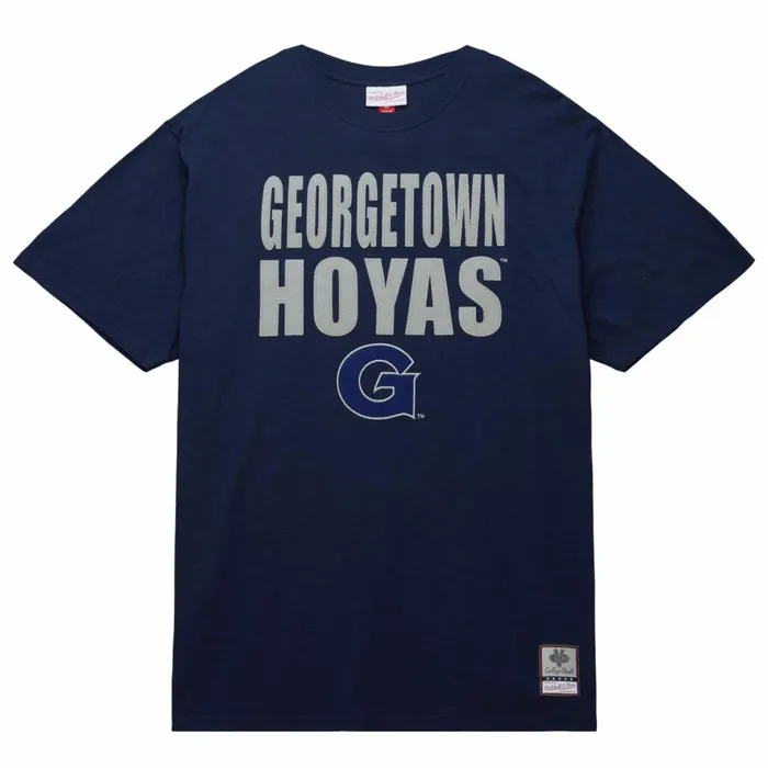 Men039s Collegiate Mitchell and Ness Legendary Slub SS Tee Georgetown University Men039s Collegiate Mitchell and Ness Legendary Slub SS Tee Georgetown University