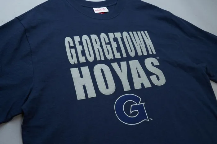 Men039s Collegiate Mitchell and Ness Legendary Slub SS Tee Georgetown University Men039s Collegiate Mitchell and Ness Legendary Slub SS Tee Georgetown University