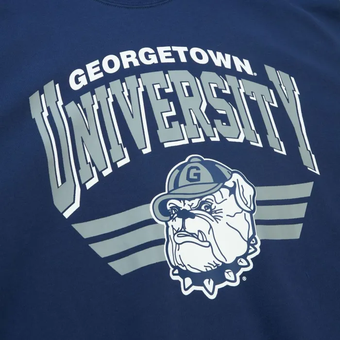 Men039s Hoodies and Sweatshirts Mitchell and Ness All Over Crew 30 Georgetown University
