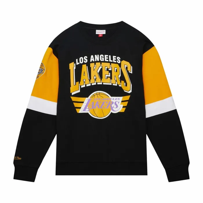 Men039s Hoodies and Sweatshirts Mitchell and Ness All Over Crew 30 Los Angeles Lakers Men039s Hoodies and Sweatshirts Mitchell and Ness All Over Crew 30 Los Angeles Lakers