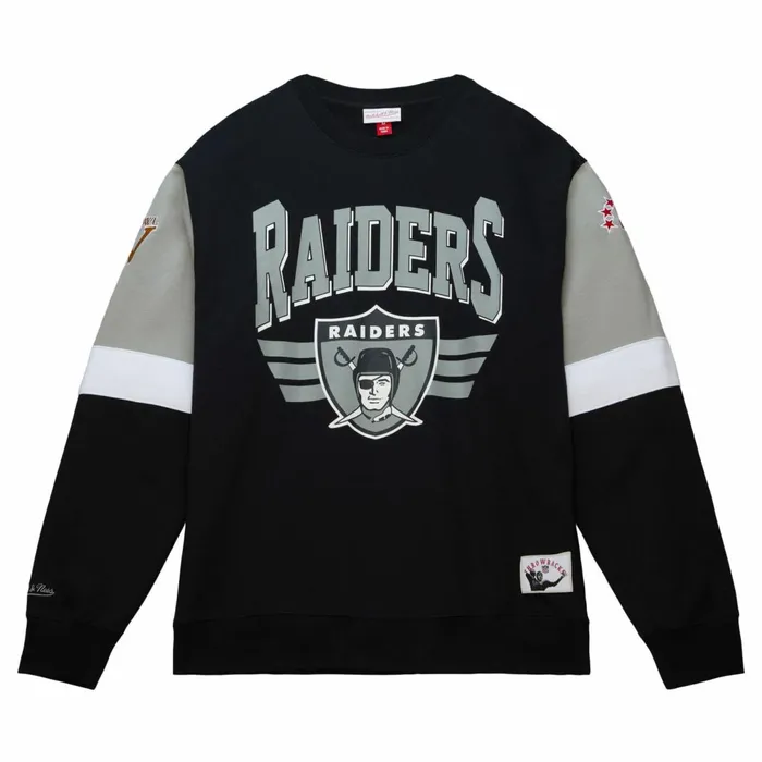 Men039s Hoodies and Sweatshirts Mitchell and Ness All Over Crew 30 Oakland Raiders Men039s Hoodies and Sweatshirts Mitchell and Ness All Over Crew 30 Oakland Raiders
