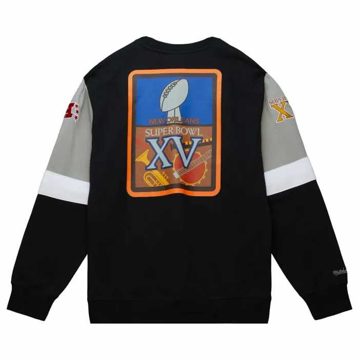 Men039s Hoodies and Sweatshirts Mitchell and Ness All Over Crew 30 Oakland Raiders Men039s Hoodies and Sweatshirts Mitchell and Ness All Over Crew 30 Oakland Raiders