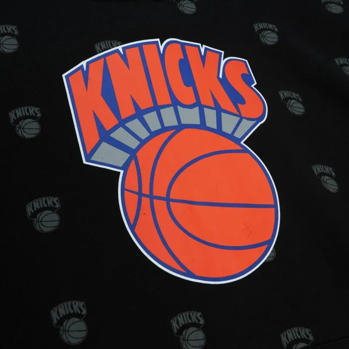Men039s Hoodies and Sweatshirts Mitchell and Ness AOP Fleece Hoodie New York Knicks Men039s Hoodies and Sweatshirts Mitchell and Ness AOP Fleece Hoodie New York Knicks