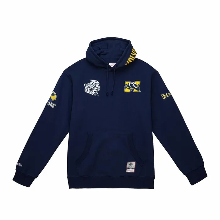 Men039s Hoodies and Sweatshirts Mitchell and Ness City Collection Fleece Hoody University Of Michigan Men039s Hoodies and Sweatshirts Mitchell and Ness City Collection Fleece Hoody University Of Michigan