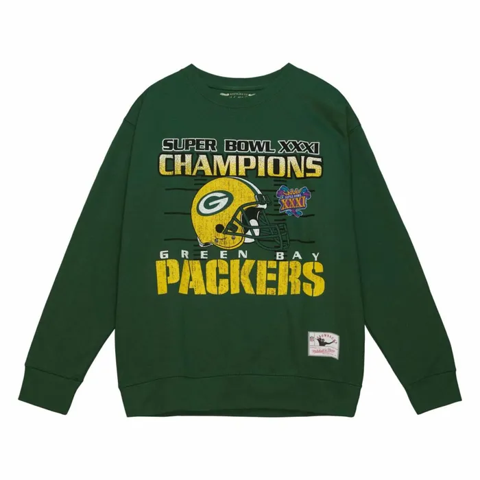 Men039s Hoodies and Sweatshirts Mitchell and Ness VTG Super Bowl Crew Green Bay Packers Men039s Hoodies and Sweatshirts Mitchell and Ness VTG Super Bowl Crew Green Bay Packers