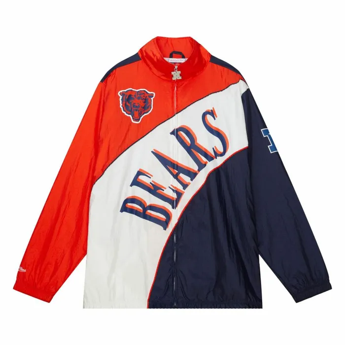 Men039s Jackets and Outerwear Mitchell and Ness Arched Retro Lined Windbreaker Chicago Bears Men039s Jackets and Outerwear Mitchell and Ness Arched Retro Lined Windbreaker Chicago Bears