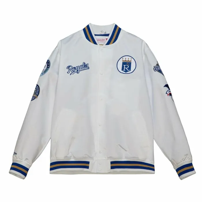 Men039s Jackets and Outerwear Mitchell and Ness City Collection Lightweight Satin Jacket Kansas City Royals Men039s Jackets and Outerwear Mitchell and Ness City Collection Lightweight Satin Jacket Kansas City Royals