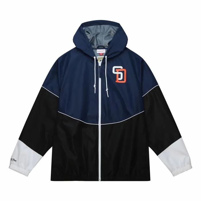 Men039s Jackets and Outerwear Mitchell and Ness Home Team Lightweight Windbreaker San Diego Padres Men039s Jackets and Outerwear Mitchell and Ness Home Team Lightweight Windbreaker San Diego Padres