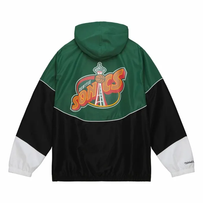 Men039s Jackets and Outerwear Mitchell and Ness Home Team Lightweight Windbreaker Seattle Supersonics Men039s Jackets and Outerwear Mitchell and Ness Home Team Lightweight Windbreaker Seattle Supersonics