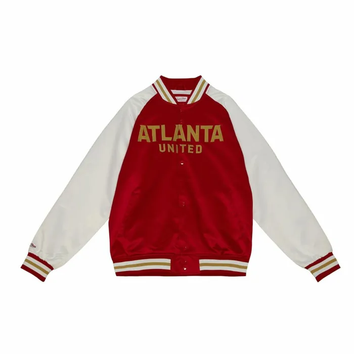 Men039s Jackets and Outerwear Mitchell and Ness Primetime Lightweight Satin Jacket Atlanta United FC Men039s Jackets and Outerwear Mitchell and Ness Primetime Lightweight Satin Jacket Atlanta United FC