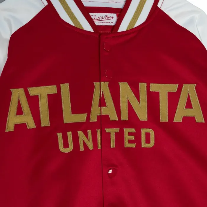 Men039s Jackets and Outerwear Mitchell and Ness Primetime Lightweight Satin Jacket Atlanta United FC Men039s Jackets and Outerwear Mitchell and Ness Primetime Lightweight Satin Jacket Atlanta United FC