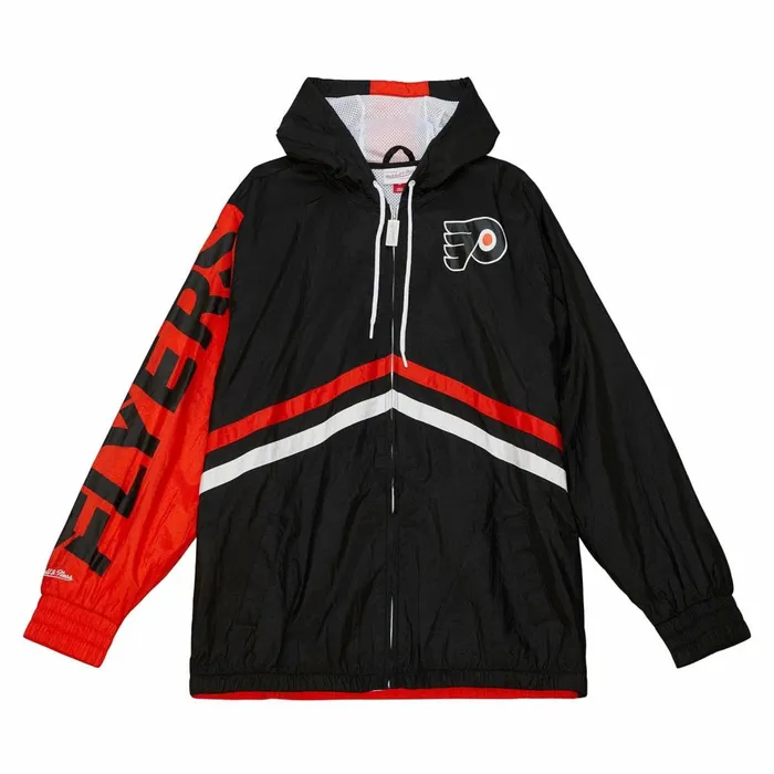 Men039s Jackets and Outerwear Mitchell and Ness Undeniable Full Zip Windbreaker Philadelphia Flyers Men039s Jackets and Outerwear Mitchell and Ness Undeniable Full Zip Windbreaker Philadelphia Flyers