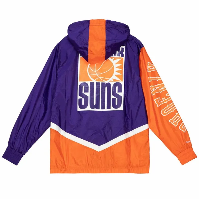 Men039s Jackets and Outerwear Mitchell and Ness Undeniable Full Zip Windbreaker Phoenix Suns