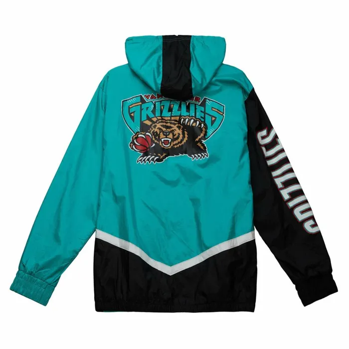 Men039s Jackets and Outerwear Mitchell and Ness Undeniable Full Zip Windbreaker Vancouver Grizzlies
