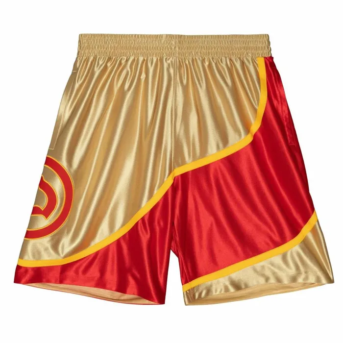 Men039s NBA Swingman Mitchell and Ness 75th Anniversary Gold Swingman Atlanta Hawks 199697 Shorts Men039s NBA Swingman Mitchell and Ness 75th Anniversary Gold Swingman Atlanta Hawks 199697 Shorts