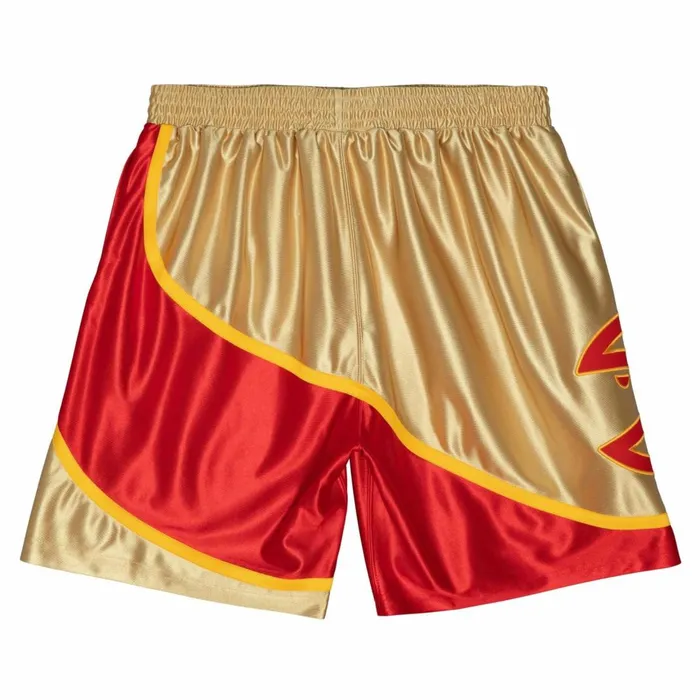 Men039s NBA Swingman Mitchell and Ness 75th Anniversary Gold Swingman Atlanta Hawks 199697 Shorts Men039s NBA Swingman Mitchell and Ness 75th Anniversary Gold Swingman Atlanta Hawks 199697 Shorts