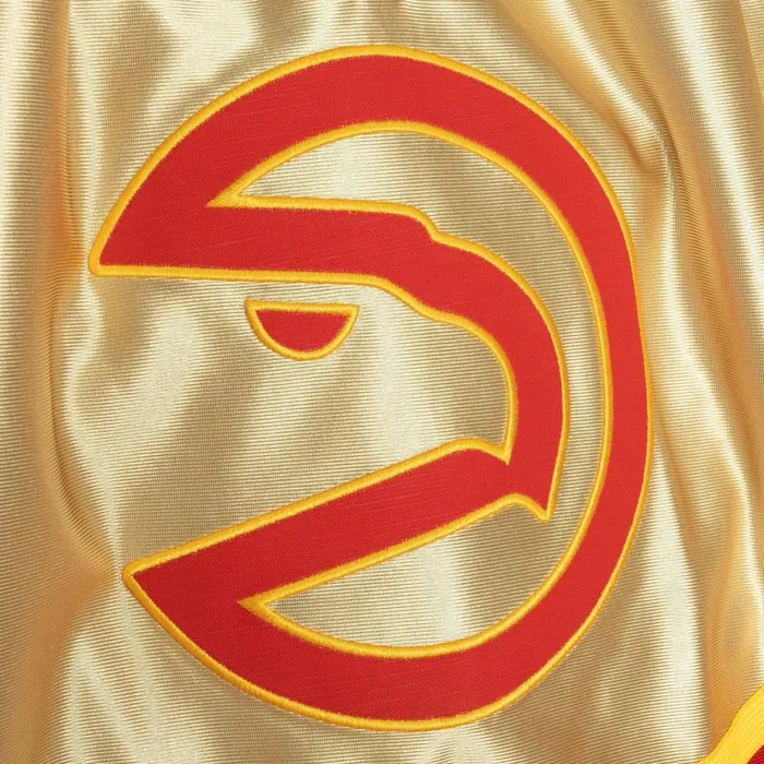 Men039s NBA Swingman Mitchell and Ness 75th Anniversary Gold Swingman Atlanta Hawks 199697 Shorts Men039s NBA Swingman Mitchell and Ness 75th Anniversary Gold Swingman Atlanta Hawks 199697 Shorts