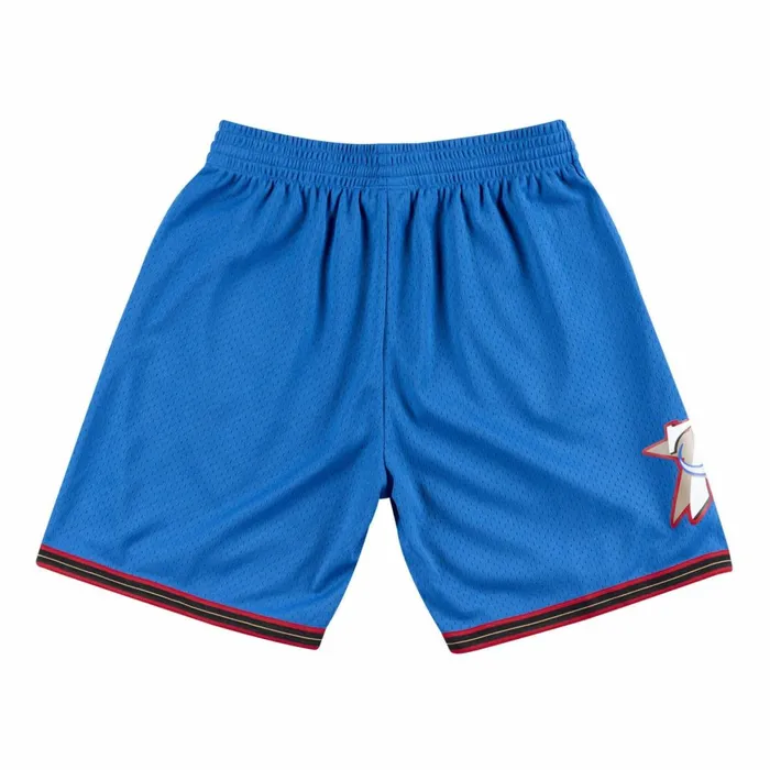 Men039s NBA Swingman Mitchell and Ness Roses And Banners Shorts Philadelphia 76ers Men039s NBA Swingman Mitchell and Ness Roses And Banners Shorts Philadelphia 76ers