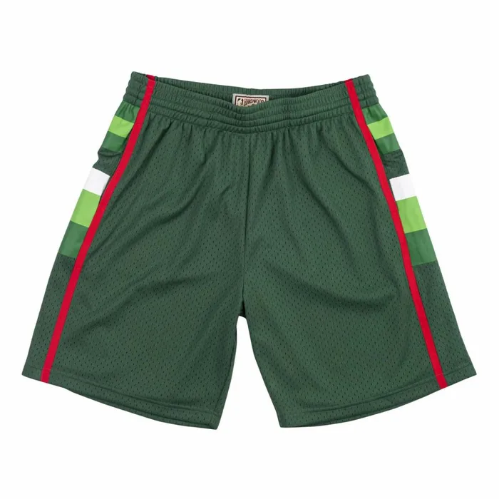 Men039s NBA Swingman Mitchell and Ness Swingman Shorts Milwaukee Bucks Road 198384 Men039s NBA Swingman Mitchell and Ness Swingman Shorts Milwaukee Bucks Road 198384