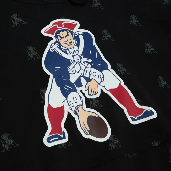 Men039s NFL Mitchell and Ness AOP Fleece Hoodie New England Patriots Men039s NFL Mitchell and Ness AOP Fleece Hoodie New England Patriots