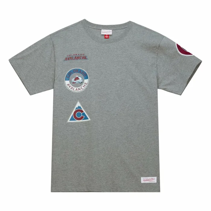 Men039s NHL Mitchell and Ness City Collection SS Tee Colorado Avalanche