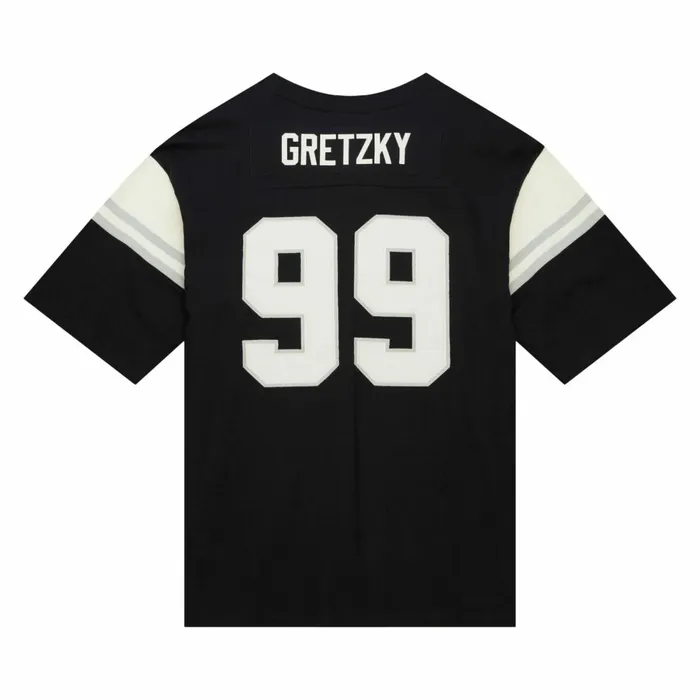 Men039s NHL Mitchell and Ness Icon Premium NandN SS Tee Los Angeles Kings Wayne Gretzky
