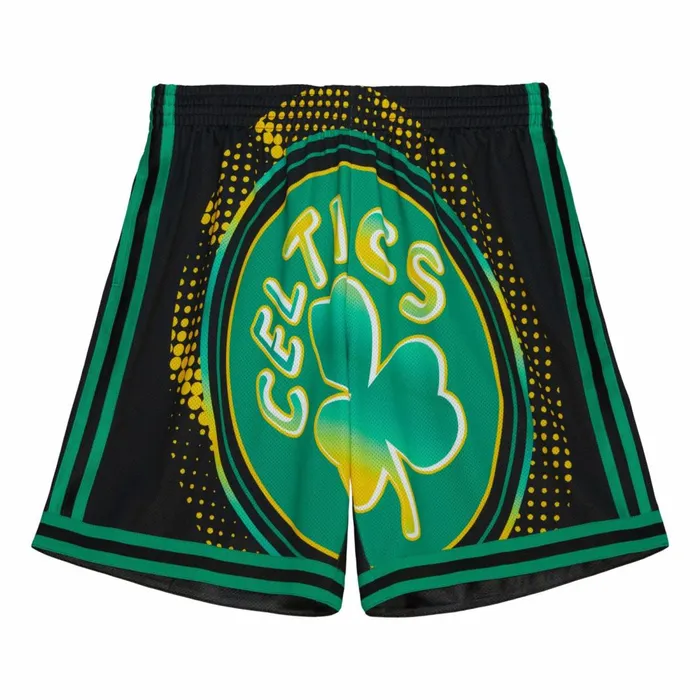 Men039s Shorts Mitchell and Ness Big Face 70 Fashion Shorts Boston Celtics