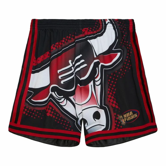 Men039s Shorts Mitchell and Ness Big Face 70 Fashion Shorts Chicago Bulls