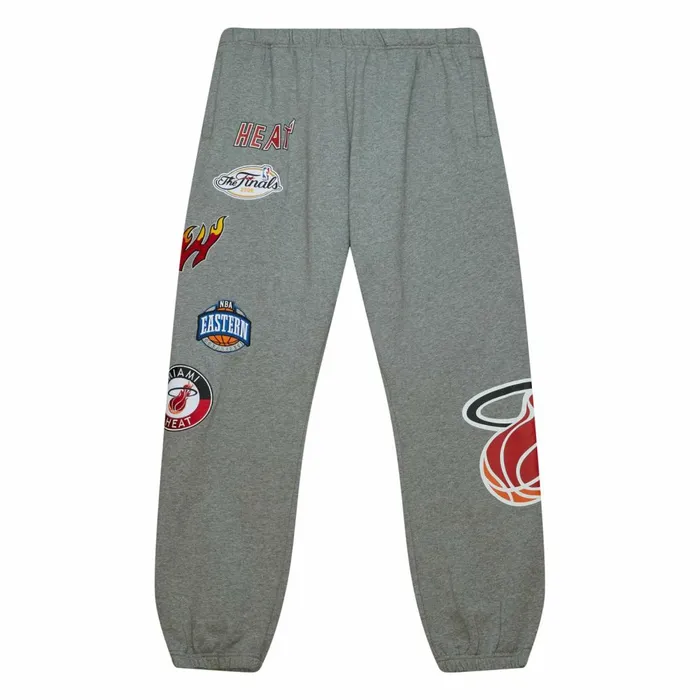 Men039s Shorts Mitchell and Ness City Collection Fleece Pants Miami Heat
