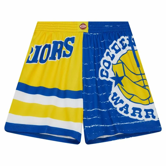 Men039s Shorts Mitchell and Ness Jumbotron 30 Shorts Golden State Warriors